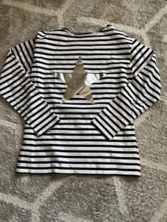 Trefle Plus One Border Star Long Sleeve T-Shirt with Star Print, One Size Fits All