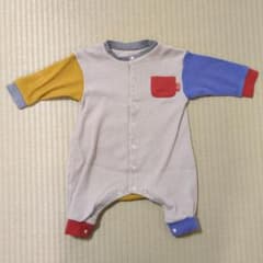 BREEZE　ワッフル生地カバーオール　80cmのサムネイル