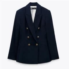ZARA テーラードジャケット 紺ブレ ブレザーのサムネイル