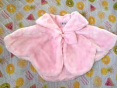 もこもこ ポンチョ 100のサムネイル