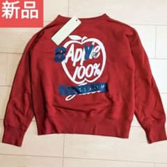 新品未使用 BAPY ロゴスウェット トレーナー 赤 A BATHING APE
