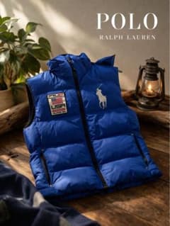 最終値下げ‼️Polo Ralph Lauren ダウンベスト M 青のサムネイル
