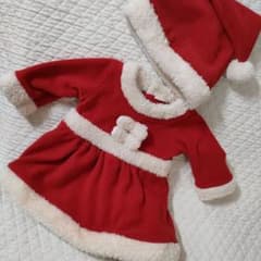 サンタ　ワンピース　７０サイズのサムネイル