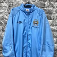 希少 UMBRO x MANCHESTER CITY ナイロンジャケット 水色 希少 UMBRO x MANCHESTER CITY ナイロンジャケット 水色