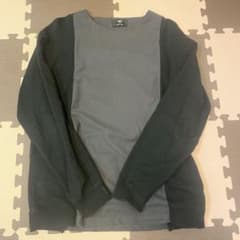 HARE Mサイズ 黒/グレー 長袖カットソーのサムネイル