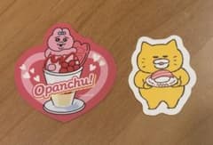 スシローおばんちゅうさぎ ノラネコぐんだんステッカー2枚セットのサムネイル