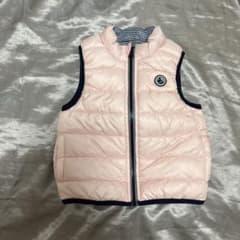 美品 プチバトー ダウンベスト 薄ピンクのサムネイル