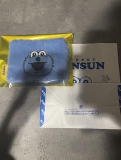 パペット スンスン フェイスポーチ　ブルー SUNSUNのサムネイル