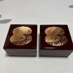 重箱 二段重 2個セット 桜 金彩 漆器風のサムネイル
