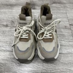 ベージュ/ブラウン 厚底スニーカーのサムネイル