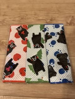 ★新品★くまモンキッチン吸水マット3枚組水切りマットふきんテーブルクロスにものサムネイル