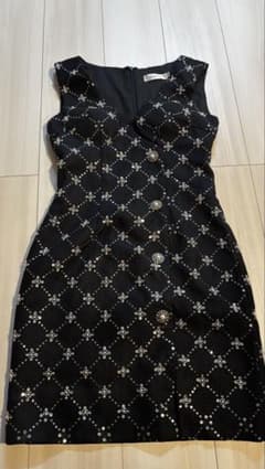 【美品】JEWELS ブラック ナイトドレス Sのサムネイル