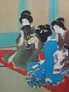 上村松園、舞仕度２、希少画集画、新品額装付 上村松園、舞仕度2、希少画集画、新品額装付 - メルカリ