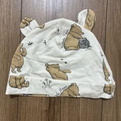 くまのプーさん ベビー帽子 耳付きのサムネイル