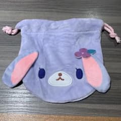 シュガーバニーズ　ふわふわ巾着　ブルーベリーうさのサムネイル