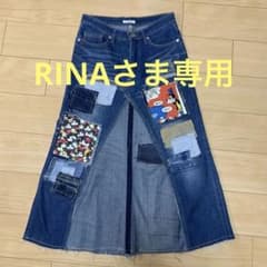 ディズニー　パッチワークデニムロングスカートのサムネイル