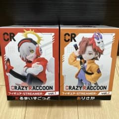 CRAZY RACCOON 피규어 세트 다루마이즈고도 & 아리사