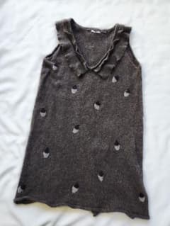 ミナペルホネン　どんぐり　刺繍　アンゴラニットワンピース ミナペルホネン どんぐり 刺繍 アンゴラニットワンピース - メルカリ