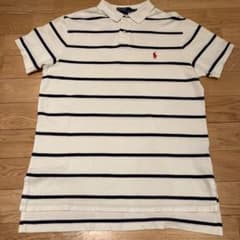 POLO Ralph Lauren ボーダーポロシャツ　サイズＬのサムネイル