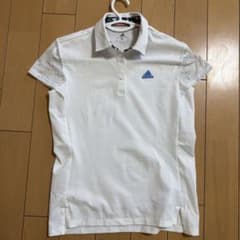 adidas golfレディースポロシャツ ホワイトのサムネイル