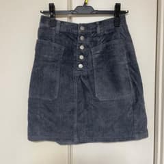 RETRO GIRL ブルー ベロア スカートのサムネイル
