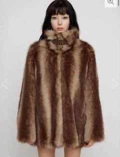 LAGUAGEM FAUX ファーコート ブラウン【完売商品　最安値】のサムネイル