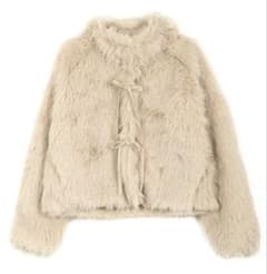 新品 神戸レタス 小澤美里さんコラボ/リボンブローチつきエコファー