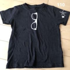 黒 サングラスプリント Tシャツ 110のサムネイル