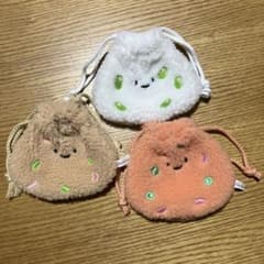 にっこりーノ おむすびのもこもこ巾着 3種セットのサムネイル