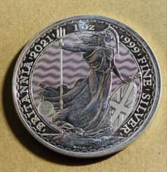 2021 ブリタニア銀貨 1オンス 純銀 - メルカリ