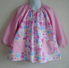 100～110センチ☆長袖スモック☆りぼんのサムネイル
