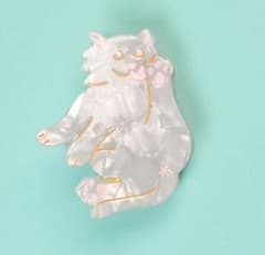 Coucou Suzette ホワイトキャット　ヘアクリップ　髪留めのサムネイル
