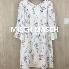 【美品】 MISCHMASCH ワンピース 花柄 白 ホワイト 花 トップス
