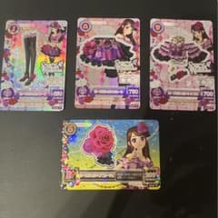 アイカツカード ローズボンボン4枚セット 紫吹蘭 アイカツ プレミアム