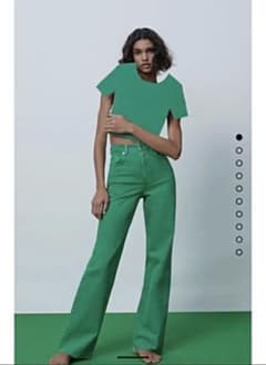 ZARA 緑パンツのサムネイル