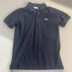 DOLCE & GABBANA ブラックポロシャツ Dolce & Gabbana logo-embroidered stripe-detail Polo Shirt | Black
