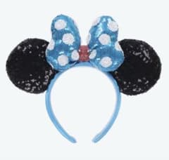 【正規品】ディズニー ミニー リボン カチューシャ ブルーのサムネイル