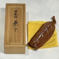m*屋様 煎茶道具 手彫り 古老松 貝張 茶合 共箱付き 未使用品のサムネイル