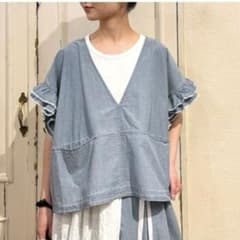 nest Robe 【UpcycleLino】ダンガリーVネックベスト - メルカリ
