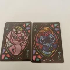 ディズニー スティッチ ステンドグラス トランプ カード 2枚セットのサムネイル