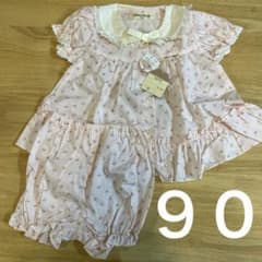 新品タグ付き❗️女の子90 セットアップのサムネイル
