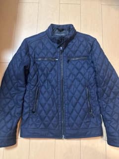 ZARA MAN キルティングジャケット ネイビー Mサイズのサムネイル