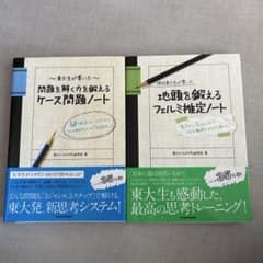 【ほぼ新品】ケース問題ノート・フェルミ推定ノート2冊セットのサムネイル