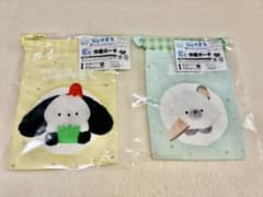 じょせまる キャラ福くじ おにぎりわぐわぐぱてぃ E賞 巾着ポーチ 2種セットのサムネイル