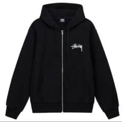 Stussy ブラック ジップパーカーのサムネイル