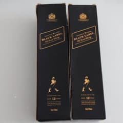 古酒　BLACK LABEL　ジョニーウォーカー 2本　ウイスキー　ヘネシー ジョニーウォーカー ダブルブラック 700ml スコッチ ウイスキー