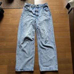 AZUL by MOUSSY ハイウエストワイドデニム Lサイズのサムネイル
