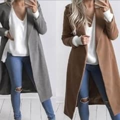 ロングコート  3L ブラウンのサムネイル