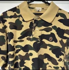 A BATHING APE サルカモ 迷彩ポロシャツ - メルカリ