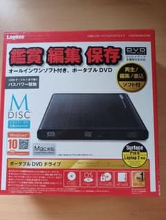 Logitec ポータブル DVDドライブ LDR-PMJ8U2/BKのサムネイル